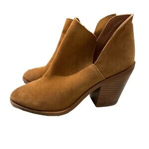 Steve Madden Brown Suede Heeled Ankle Boots Size 7